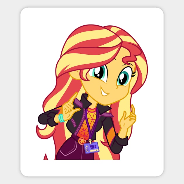 Backstage Sunset Shimmer 2 Magnet by CloudyGlow